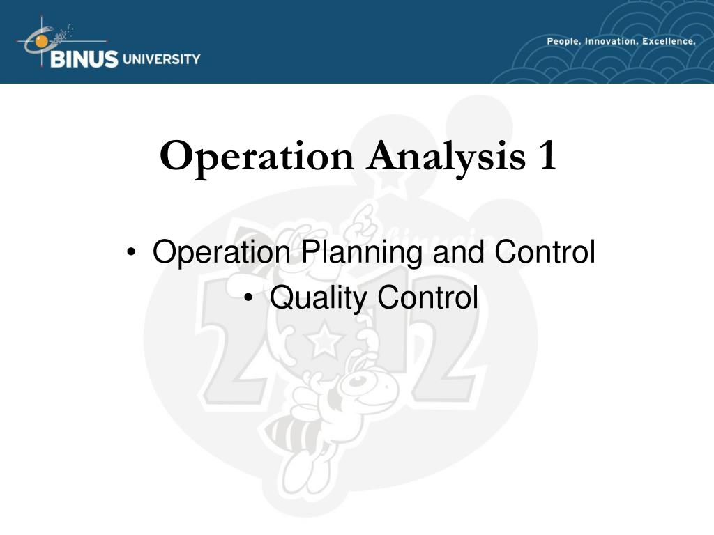 PPT - Operation Analysis 1 PowerPoint Presentation, free download - ID ...