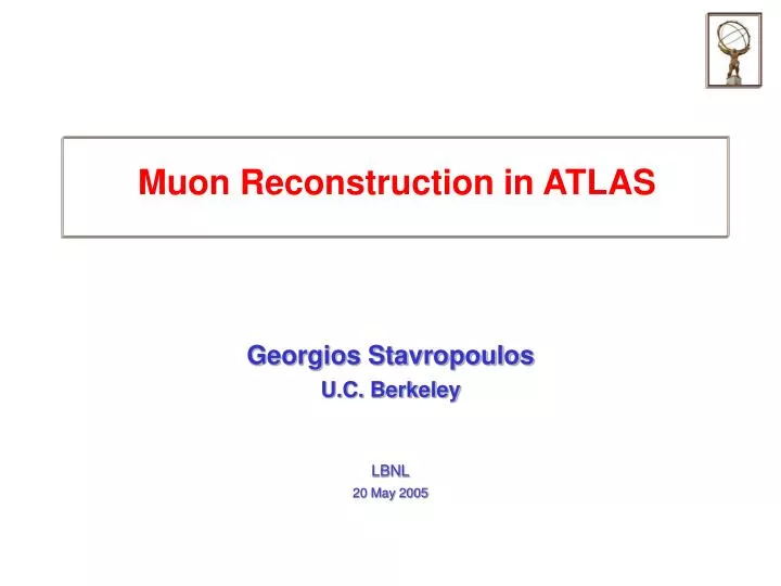 muon reconstruction in atlas