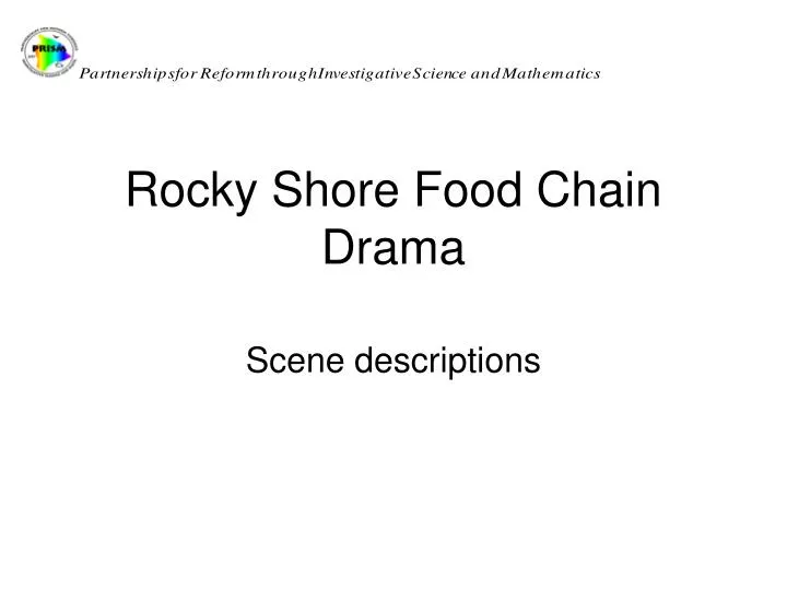 rocky shore food chain drama