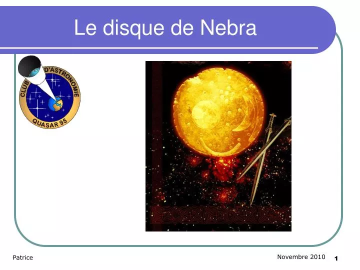 le disque de nebra