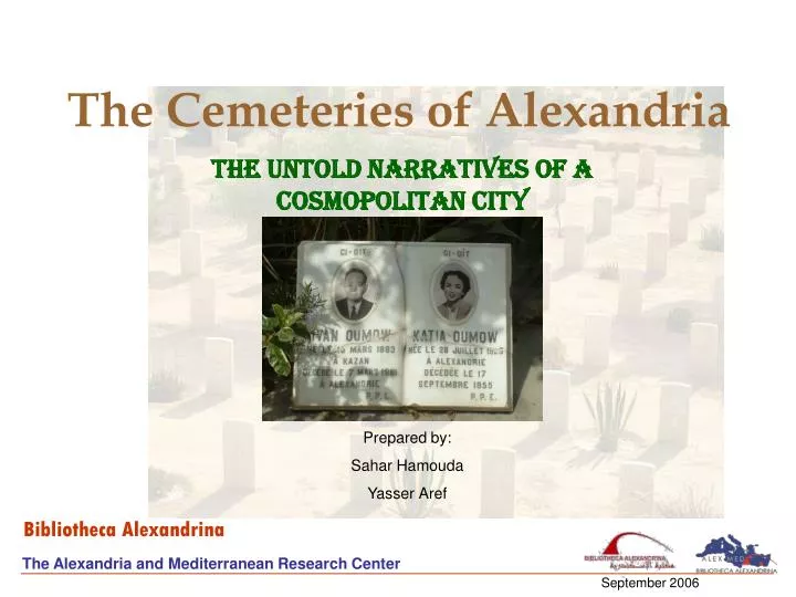the cemeteries of alexandria