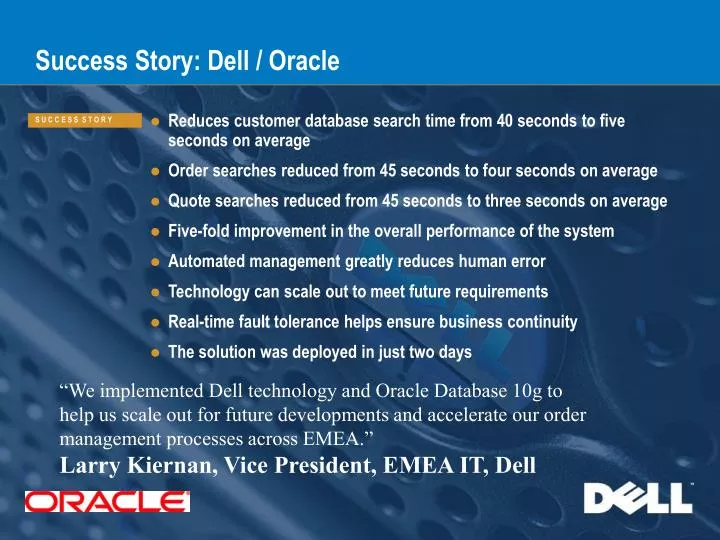 success story dell oracle