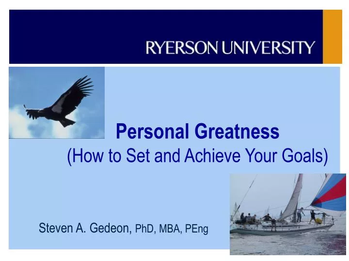 personal greatness how to set and achieve your goals