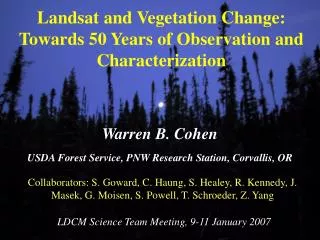 Landsat and Vegetation Change: Towards 50 Years of Observation and Characterization