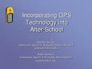 Incorporating GPS Technology into After-School