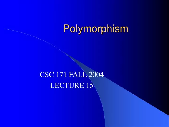 polymorphism