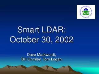 Smart LDAR: October 30, 2002