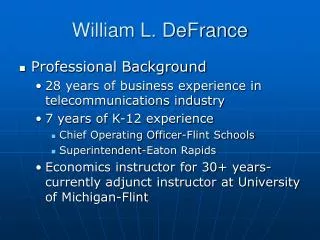 William L. DeFrance