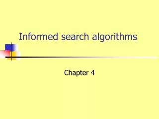 Informed search algorithms