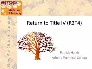 Return to Title IV (R2T4)