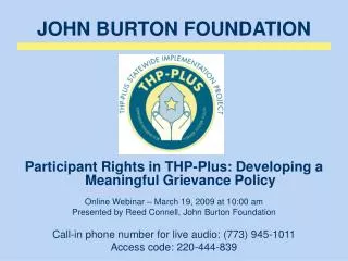 JOHN BURTON FOUNDATION