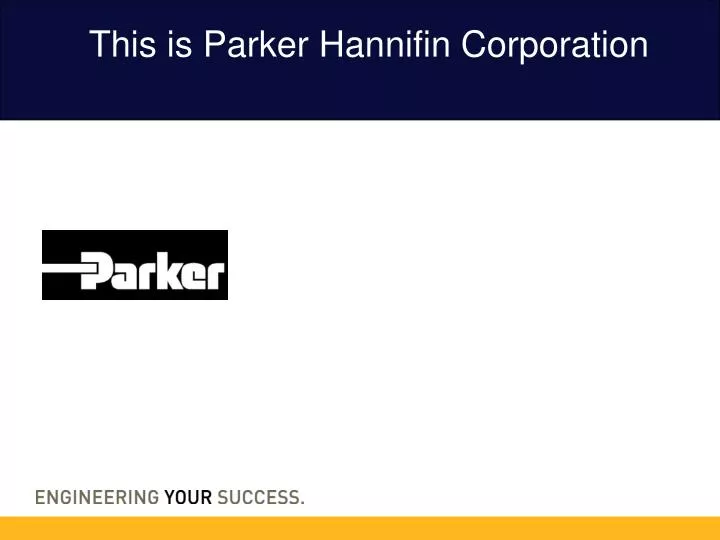 this is parker hannifin corporation