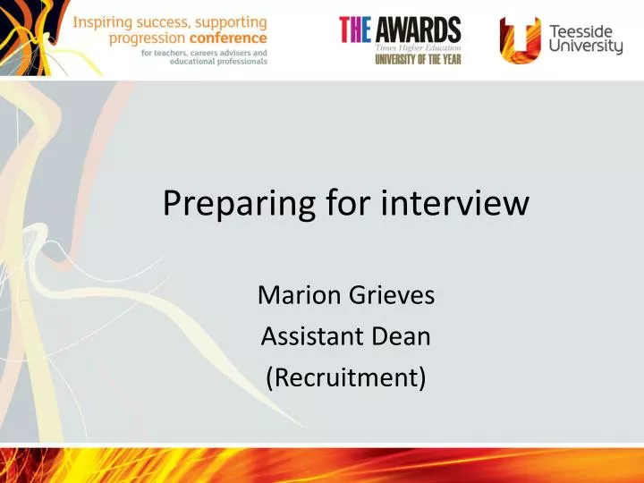 preparing for interview