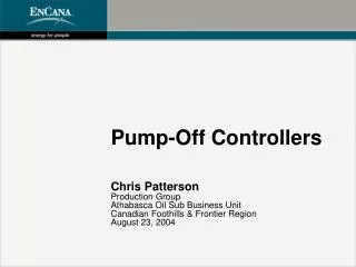 Pump-Off Controllers