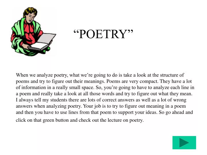 Ppt “poetry” Powerpoint Presentation Free Download Id358865