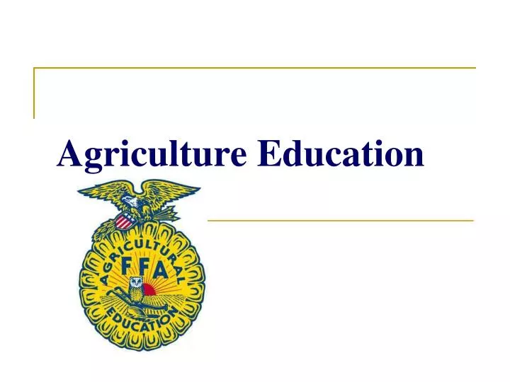 agriculture education