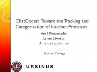 ChatCoder: Toward the Tracking and Categorization of Internet Predators