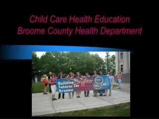 Child Care Health Education Broome County Health Department