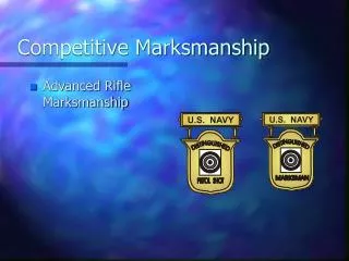 Competitive Marksmanship