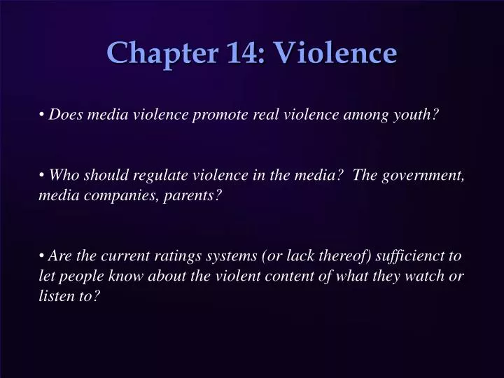 chapter 14 violence