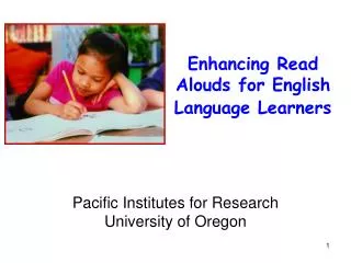 Enhancing Read Alouds for English Language Learners