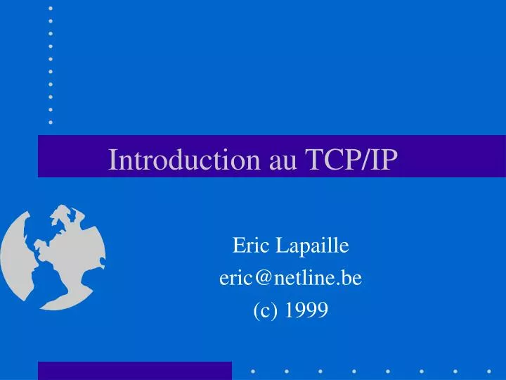 introduction au tcp ip