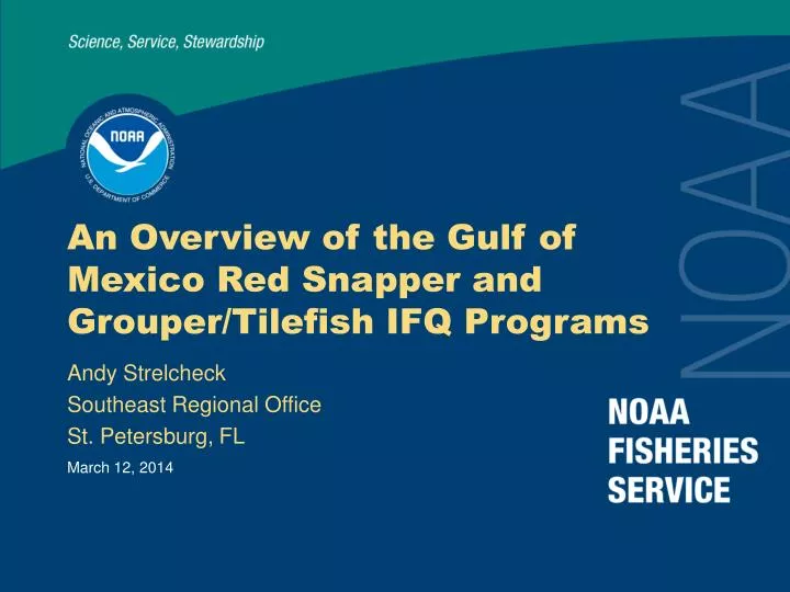an overview of the gulf of mexico red snapper and grouper tilefish ifq programs