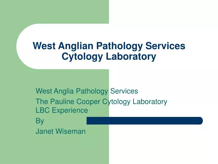 west anglian pathology services cytology laboratory