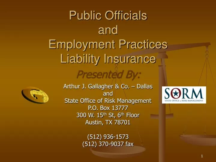 public officials and employment practices liability insurance