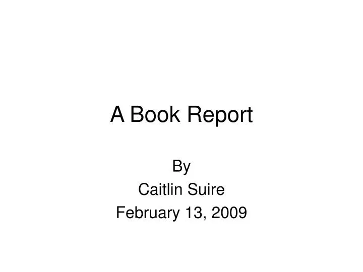 a book report