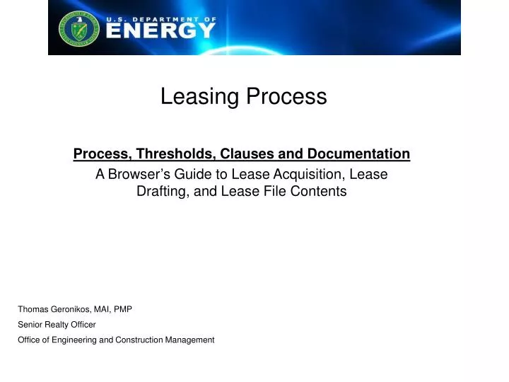 leasing process