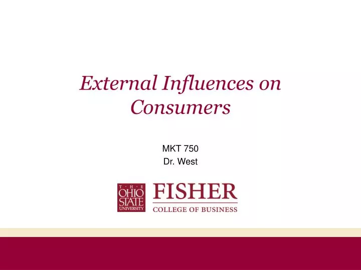 external influences on consumers