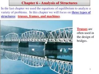 Chapter 6 - Analysis of Structures