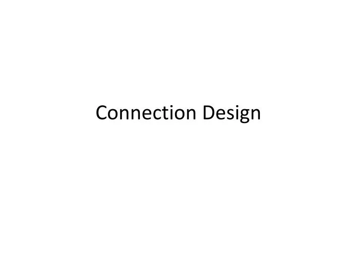 connection design