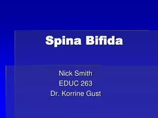 Spina Bifida