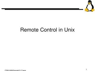Remote Control in Unix
