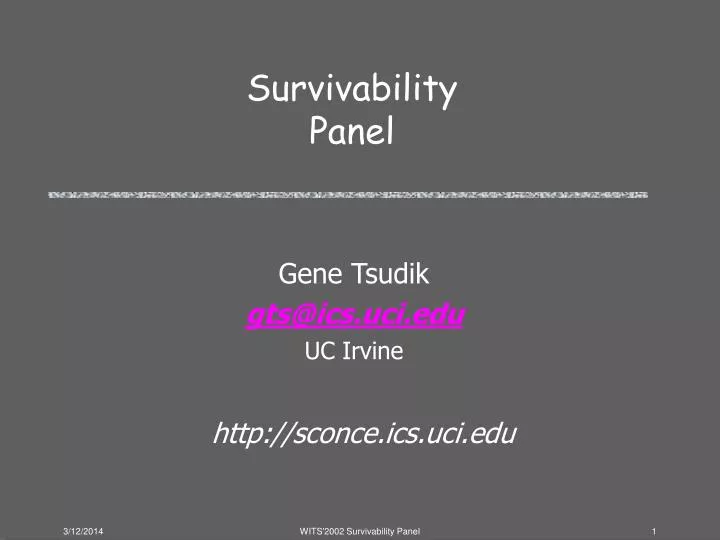 survivability panel