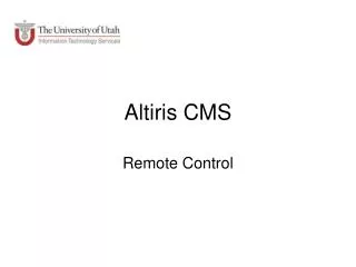 Altiris CMS