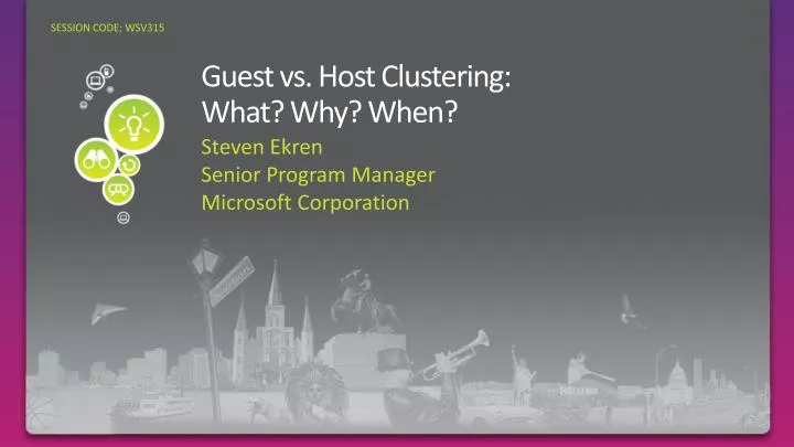 guest vs host clustering what why when