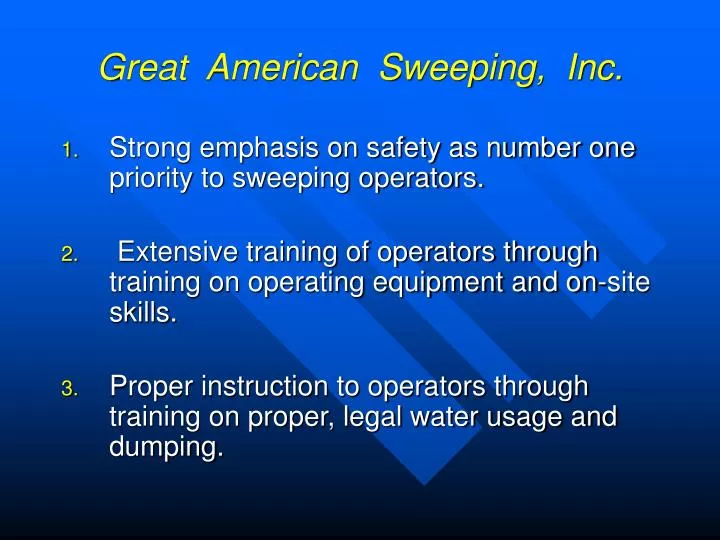 great american sweeping inc