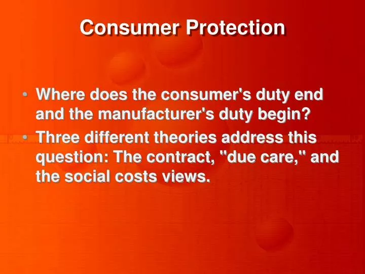 consumer protection