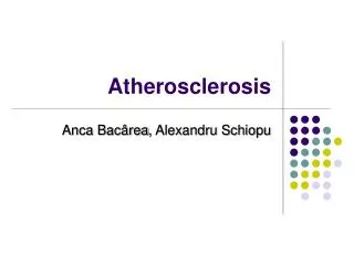 Atherosclerosis