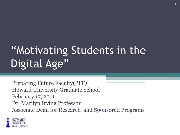 motivating students in the digital age