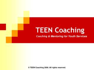 TEEN Coaching