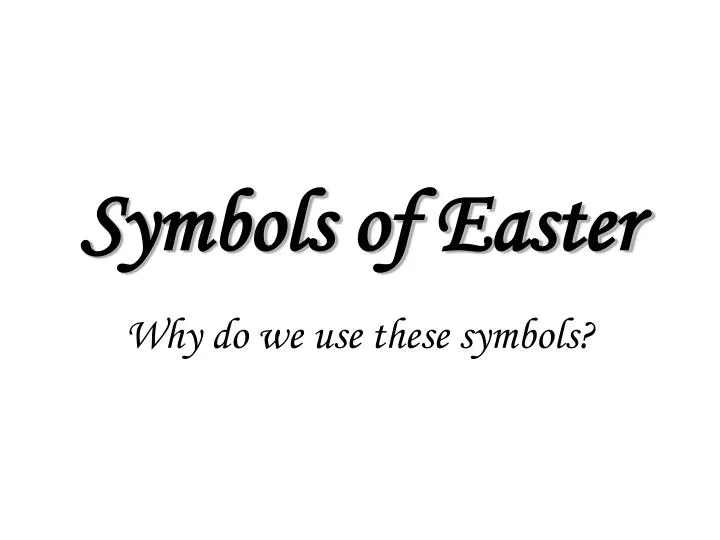 symbols of easter