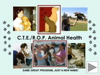 C.T.E./R.O.P. Animal Health
