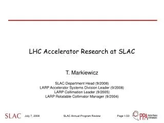 LHC Accelerator Research at SLAC