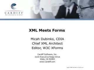 XML Meets Forms