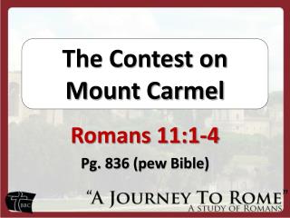 The Contest on Mount Carmel