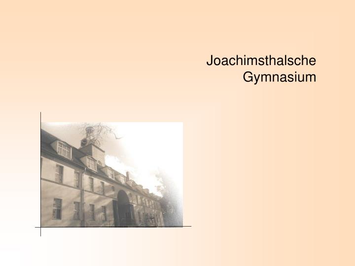 joachimsthalsche gymnasium